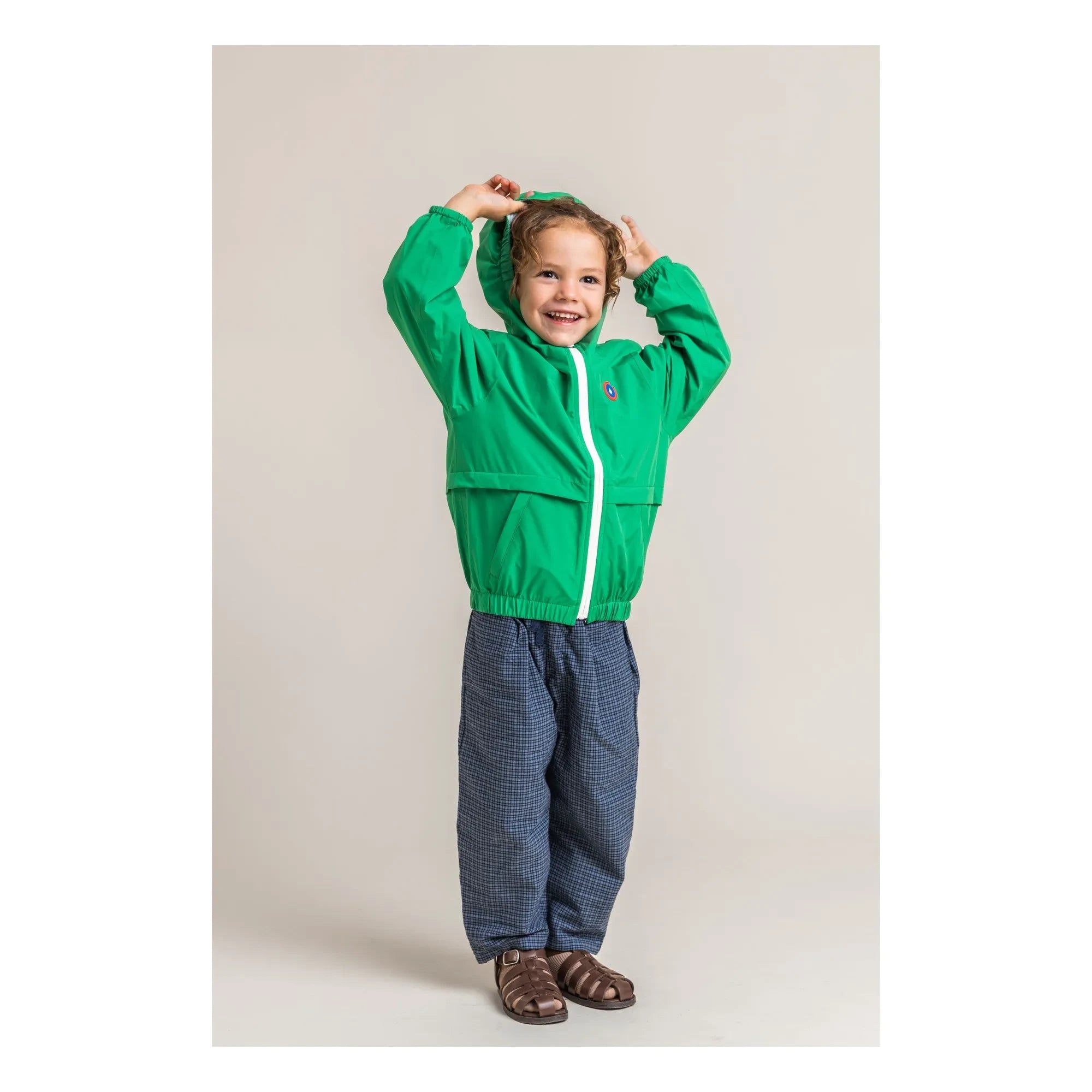 Chaqueta cortavientos Flotte - Bastille impermeable de fibra reciclada | Verde
