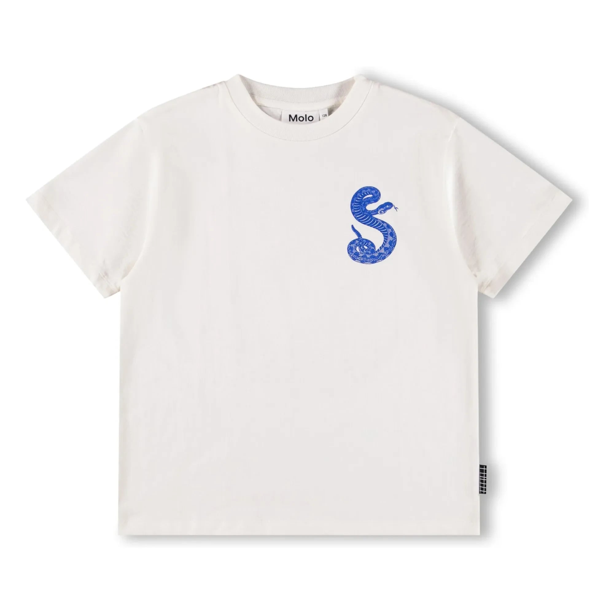Molo - Camiseta Rodney Snake Algodón orgánico | Blanco
