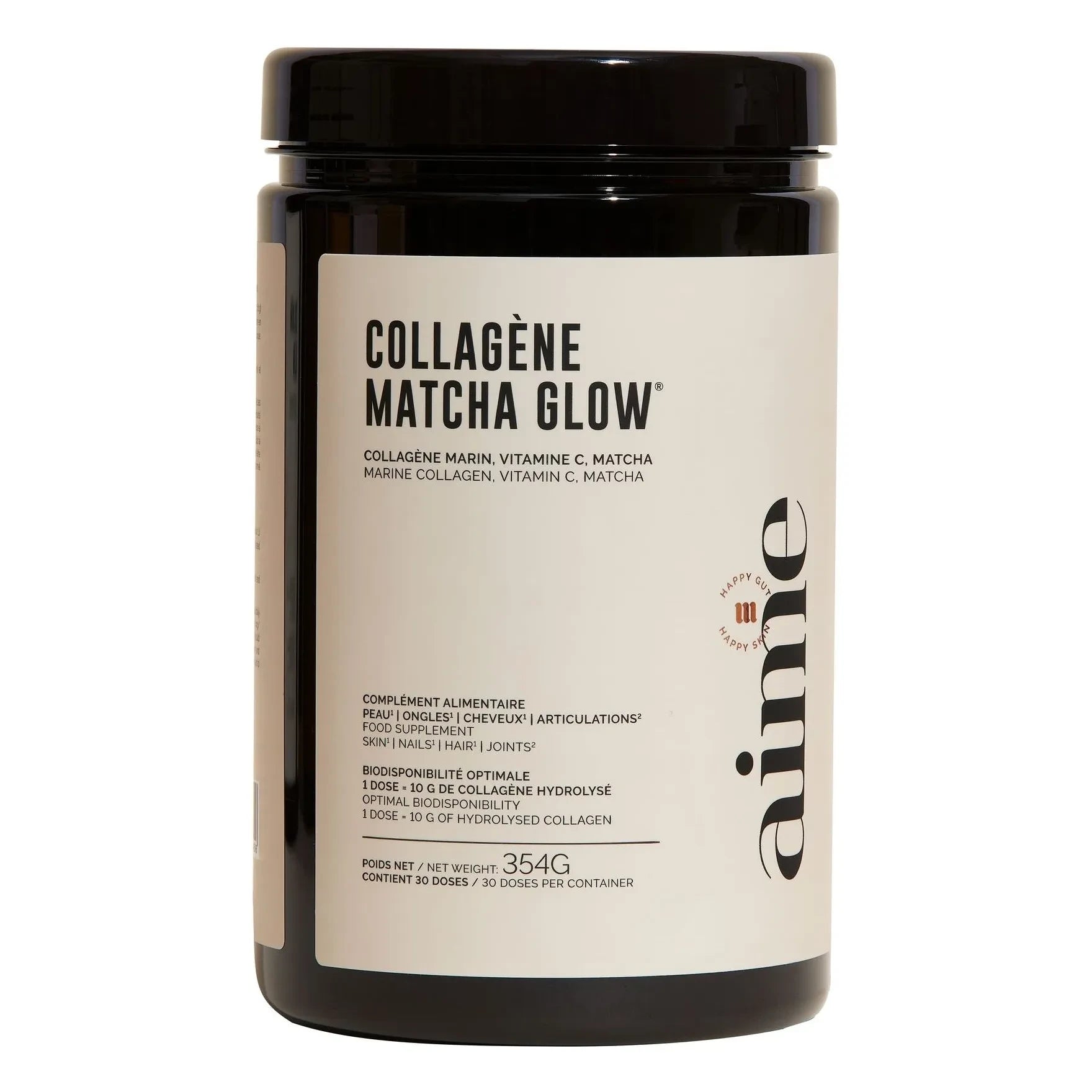 AIME - Suplemento alimenticio de colágeno Matcha Glow - 30 días