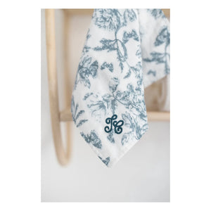 Tartine et Chocolat - Peluche de conejo Augustin Toile de Jouy | Azul