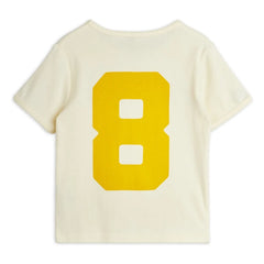 Mini Rodini - Camiseta de algodón orgánico Alien City 8 | Crudo