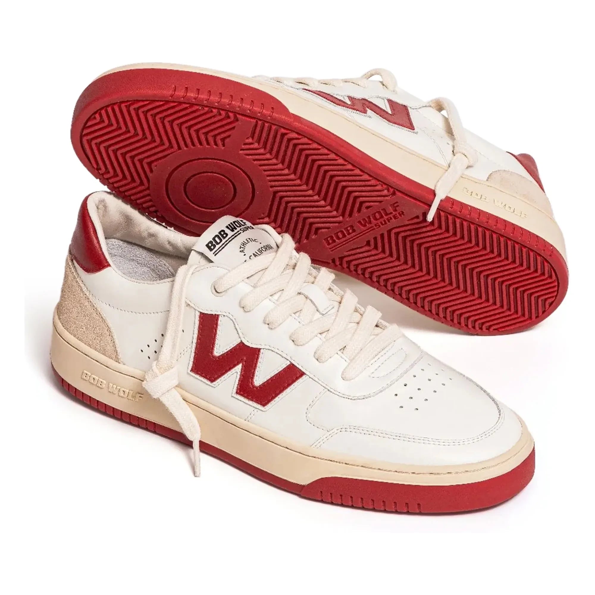 Bob Wolf - Zapatillas de Cuero y Ante Legacy | Rojo