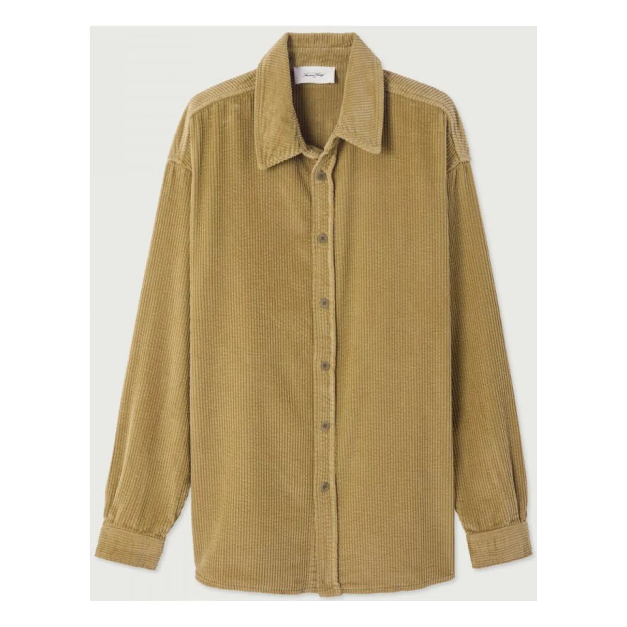 American Vintage - Camisa de terciopelo Padow | Caqui claro
