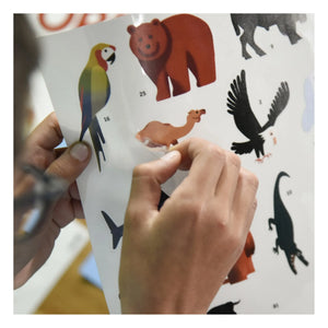 Poppik - Póster de Animales + Pegatinas