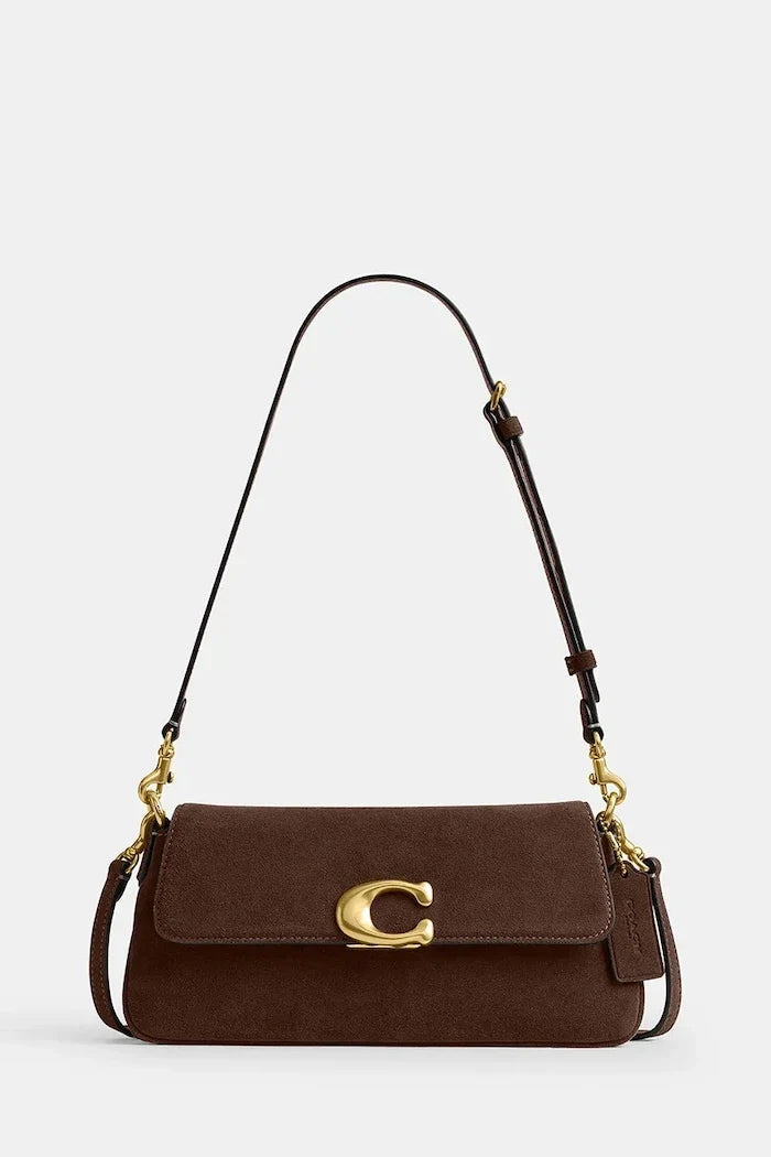 Bolso de hombro Coach Jet de ante para mujer