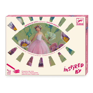 Djeco - Set de actividades con pasteles al óleo de bailarina