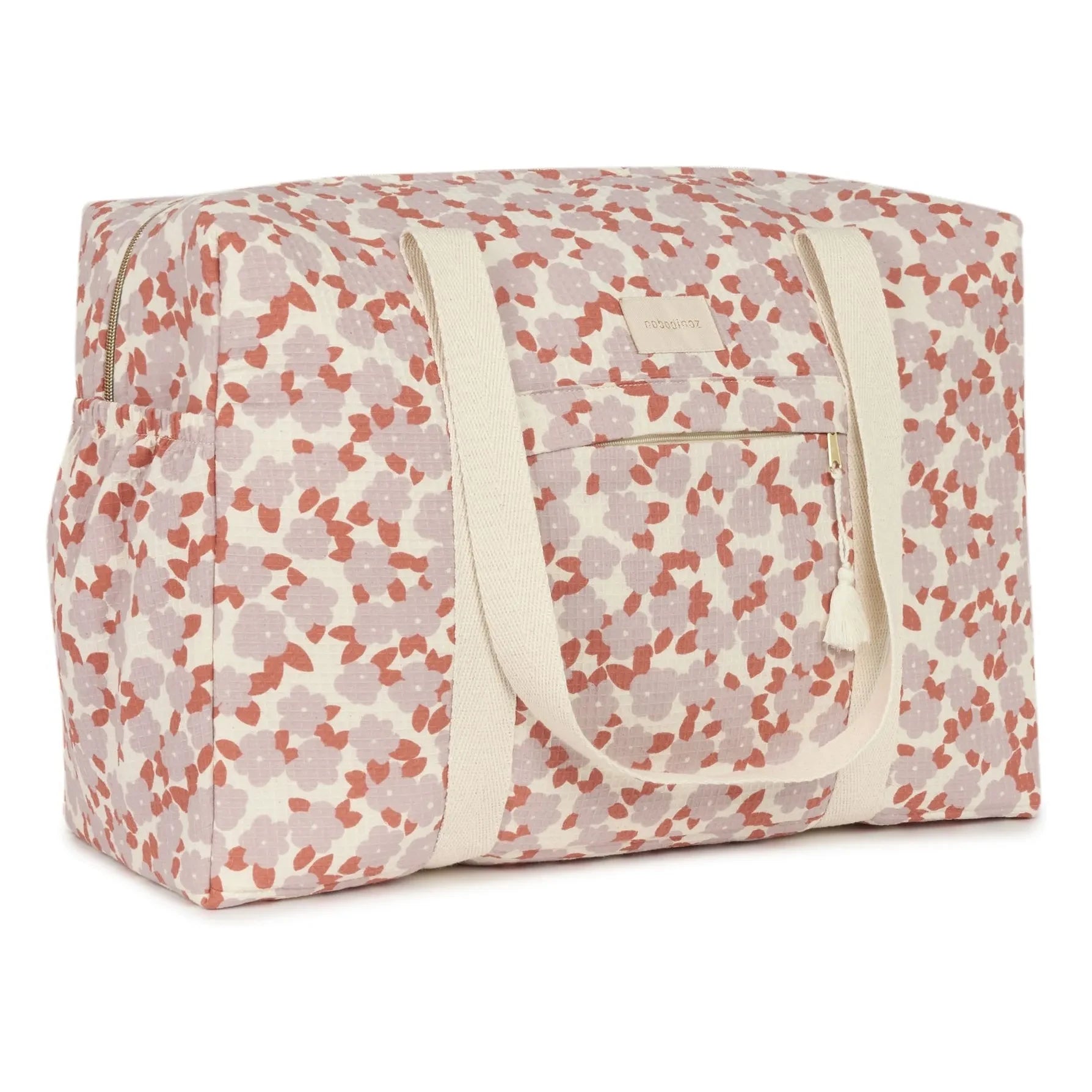Nobodinoz - Bolso cambiador impermeable Opera Mauve Sakura | Malva