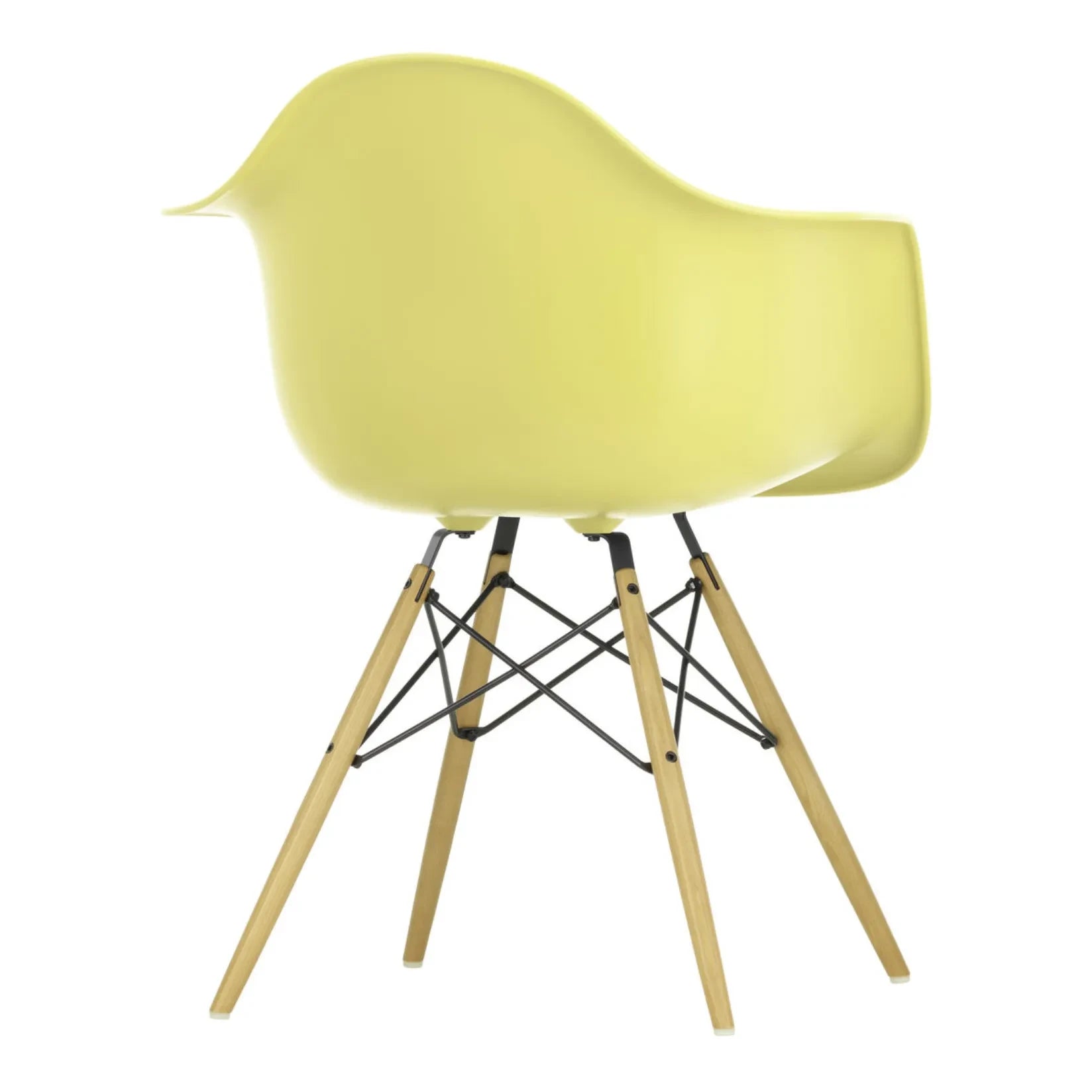 Vitra - Silla DAW - base de arce - Charles & Ray Eames | Amarillo limón
