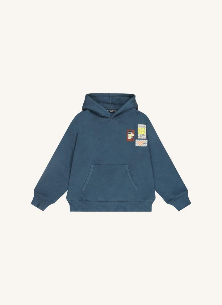 Tumble N'Dry - Exeter Sudadera de Algodón Orgánico con Capucha | Azul