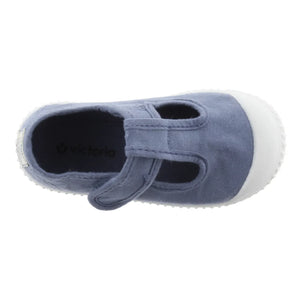 Victoria - Sandalias deportivas de lona con velcro | Azul
