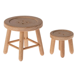 Maileg - Conjunto de mesa y taburetes