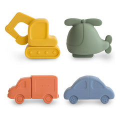 Mushie - Juguetes de baño Vehículos - Set de 4