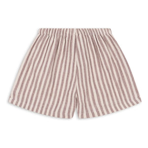 Konges Sløjd - Shorts de algodón orgánico a rayas Ely | Rojo