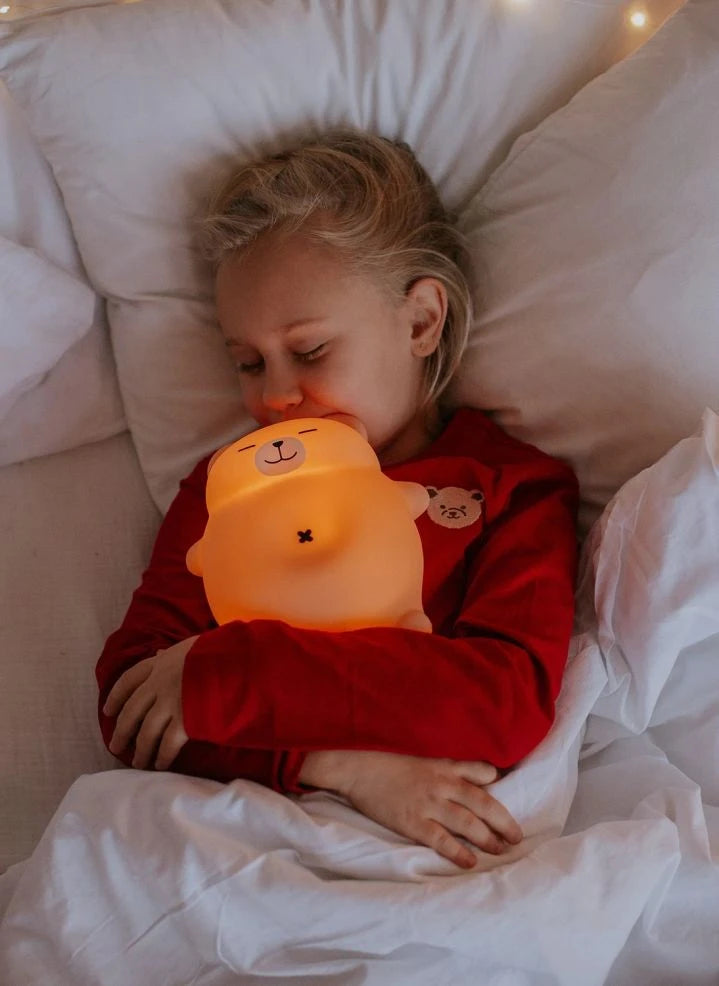 Mary's - Lámpara Nocturna de Peluche Calmante | Marrón