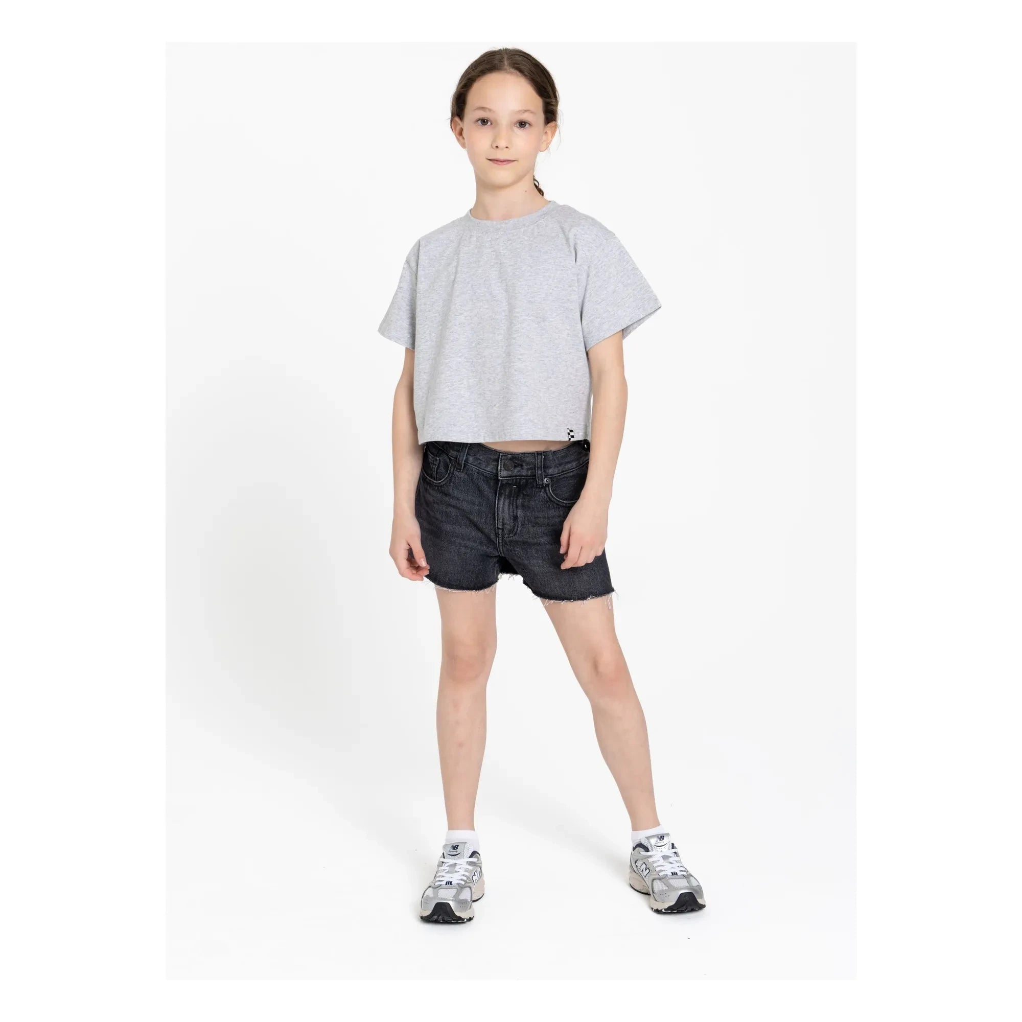 Finger in the nose - Shorts vaqueros Eva | Gris vaquero