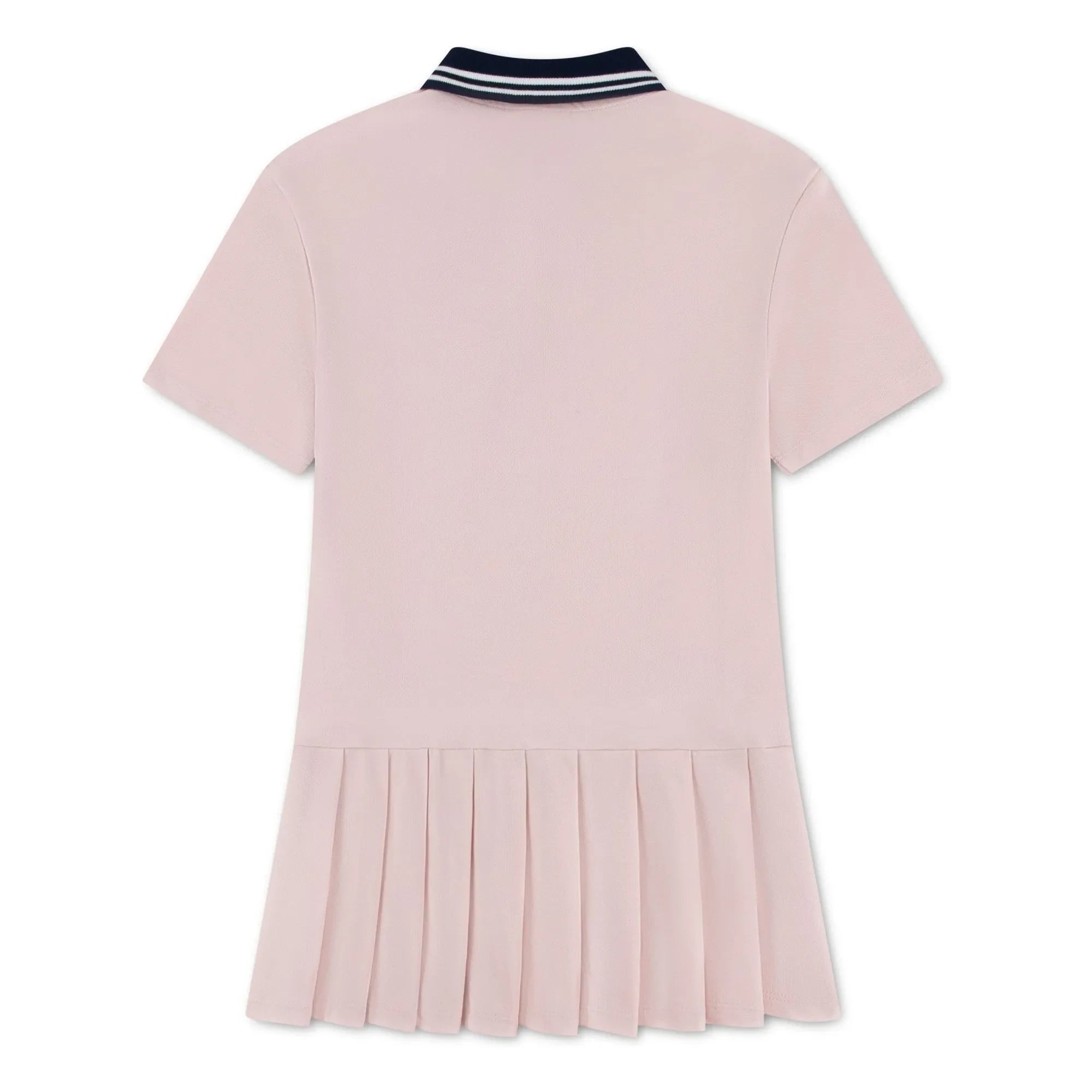 Lacoste - Vestido polo plisado de algodón orgánico | Rosa pálido