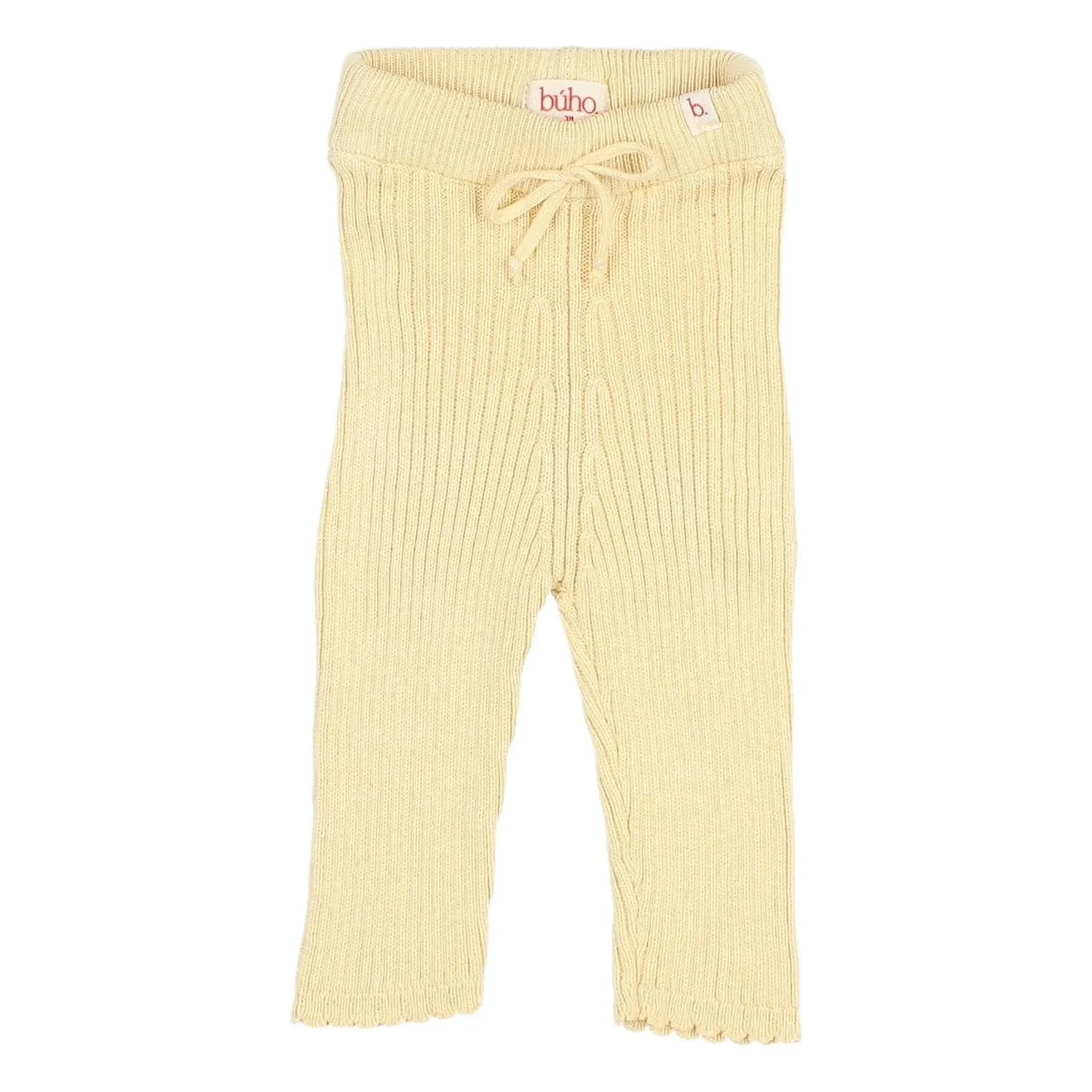 Búho - Leggings de algodón orgánico Ribli | Amarillo