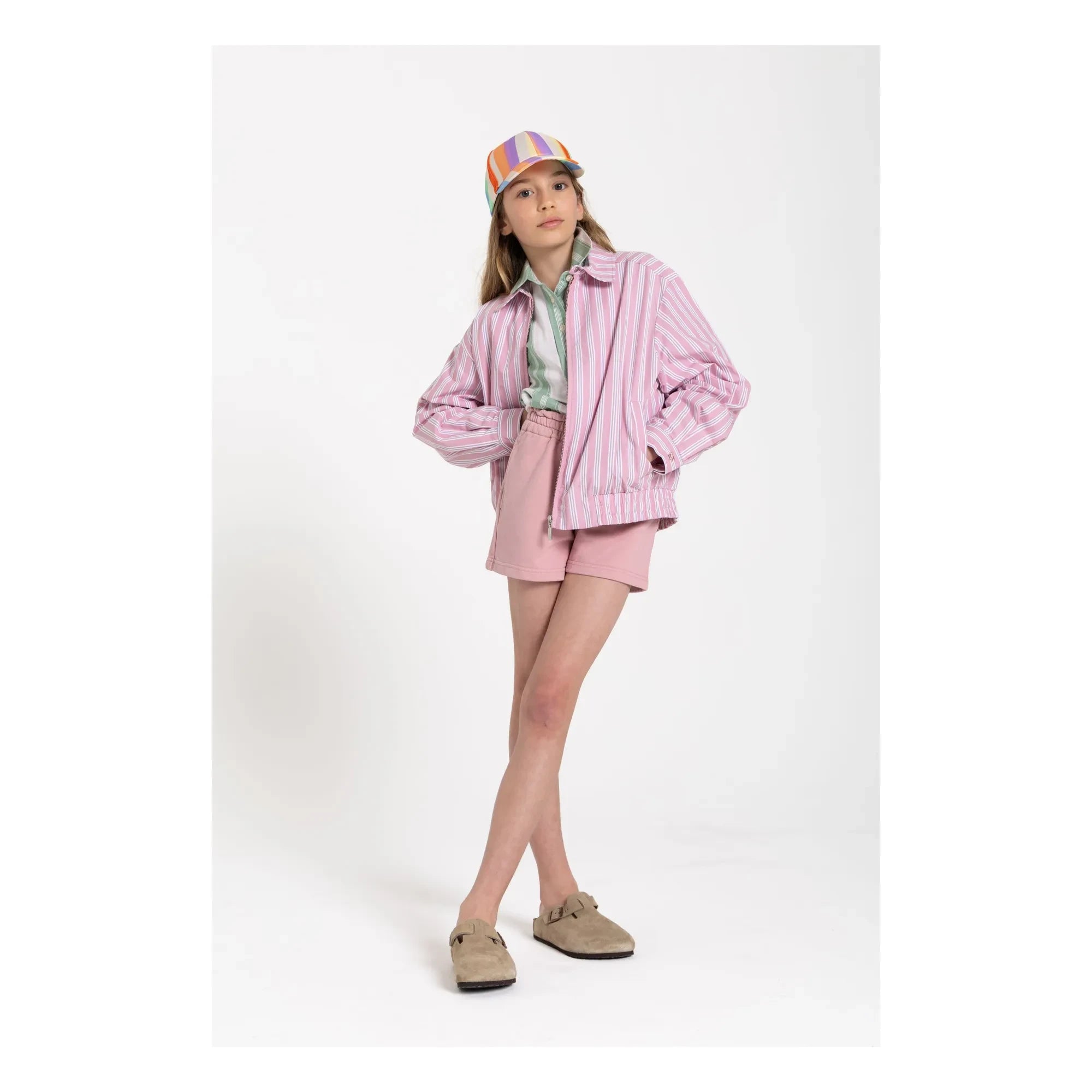Smallable Niño - Chaqueta de rayas Noah | Rosa Polvo