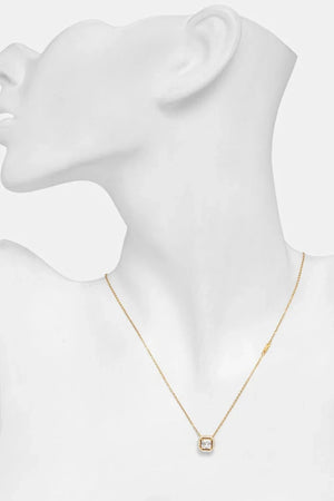 Colgante Michael Kors de circonitas chapado en oro sobre plata para mujer