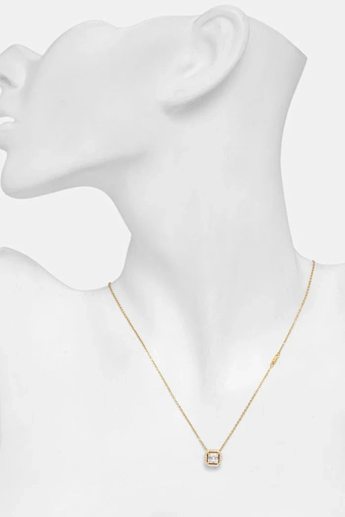 Colgante Michael Kors de circonitas chapado en oro sobre plata para mujer