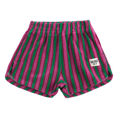 Bobo Choses - Shorts de rizo a rayas | Verde