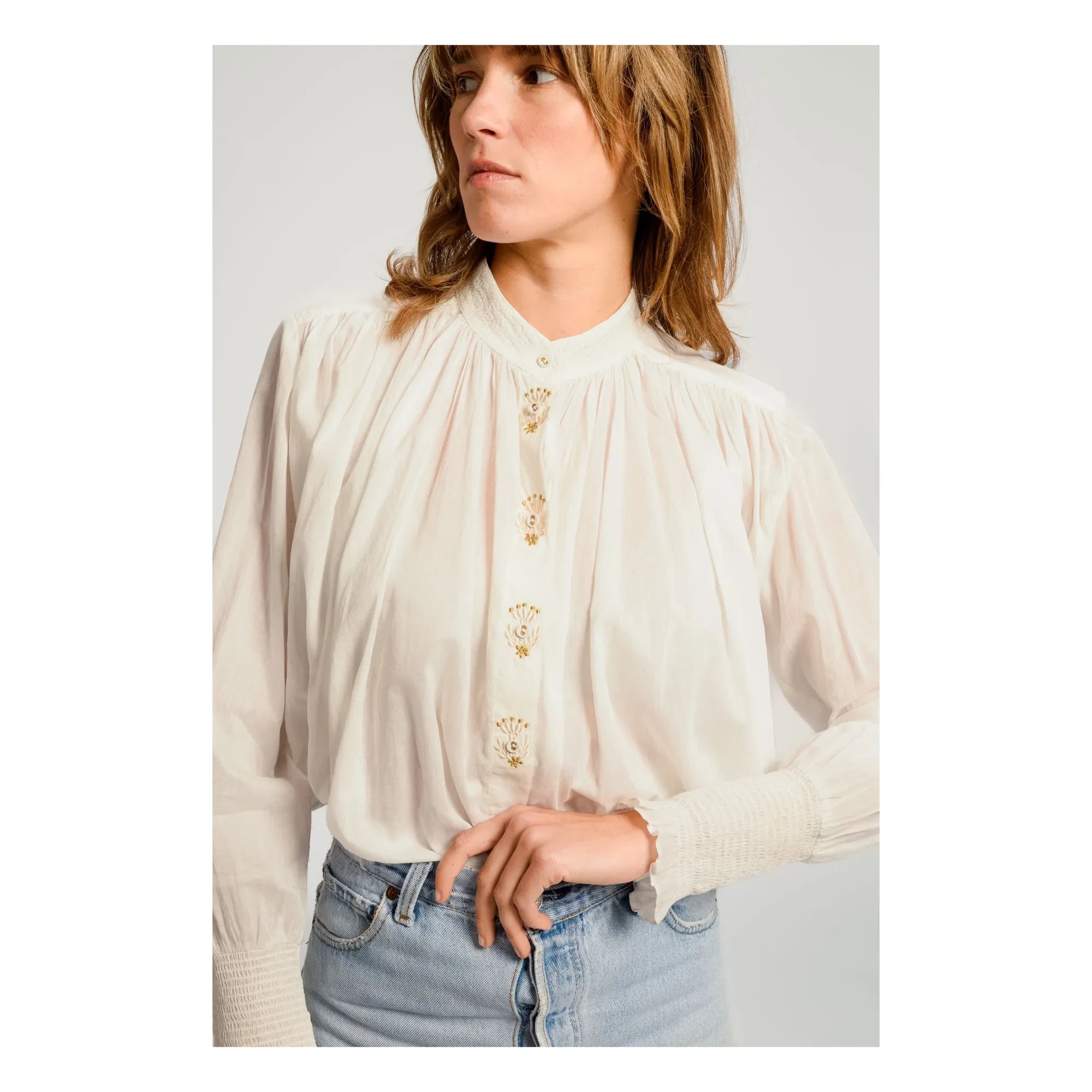 Virginie de Vinster - Camisa Santiago | Blanco