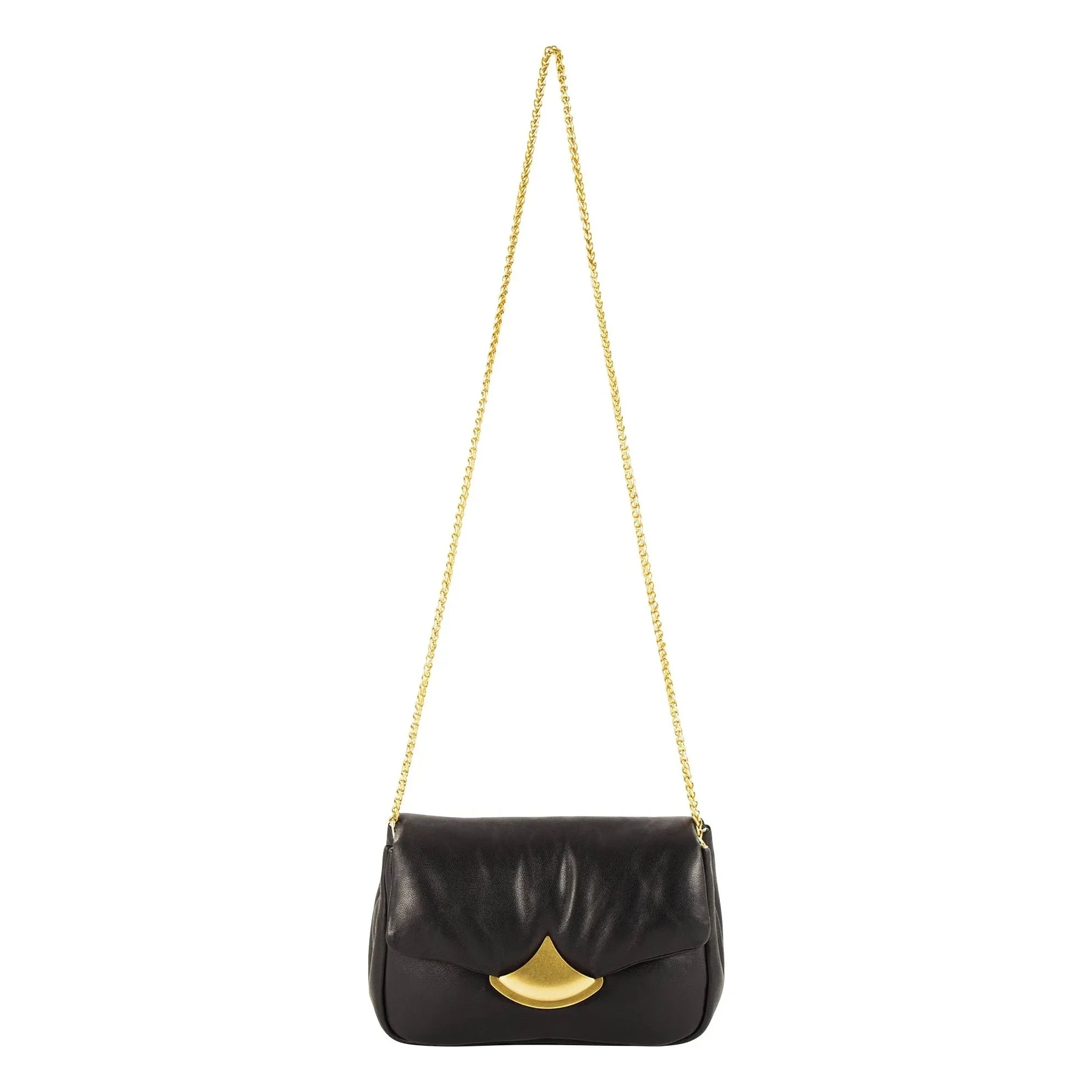 Sessùn - Bolso de cuero acolchado Diviluz | Negro
