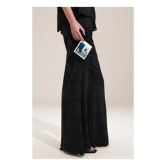 BELLEPIECE - Pantalón bordado Mateo | Negro