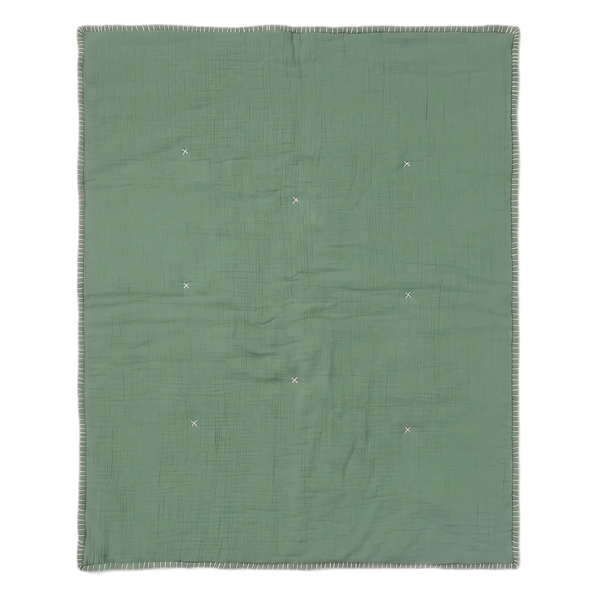 Editions Aimable - Pablo kapitone örtü | Moss Green Gauze