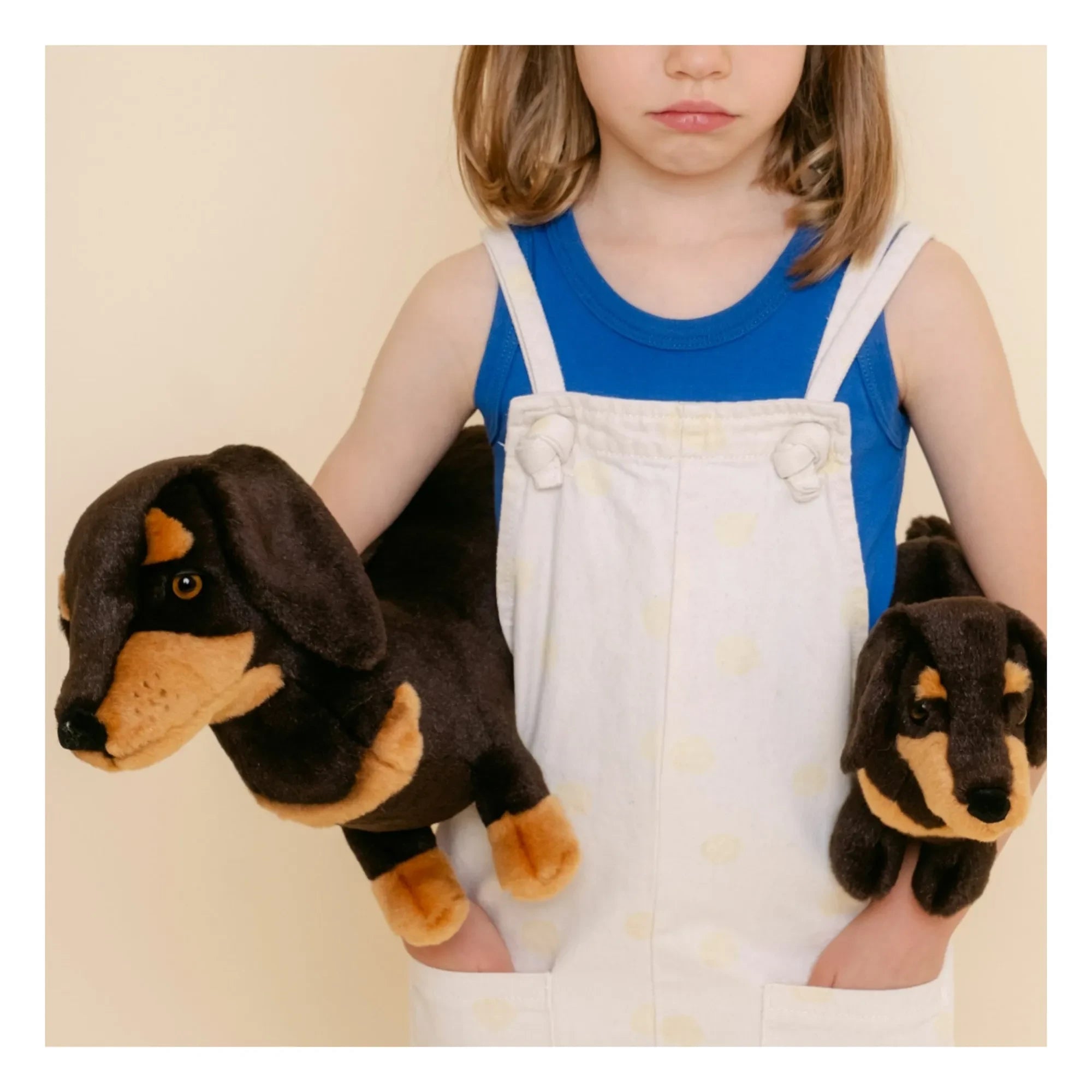 La Pelucherie - Peluche Eugène Dachshund 25 cm | Negro