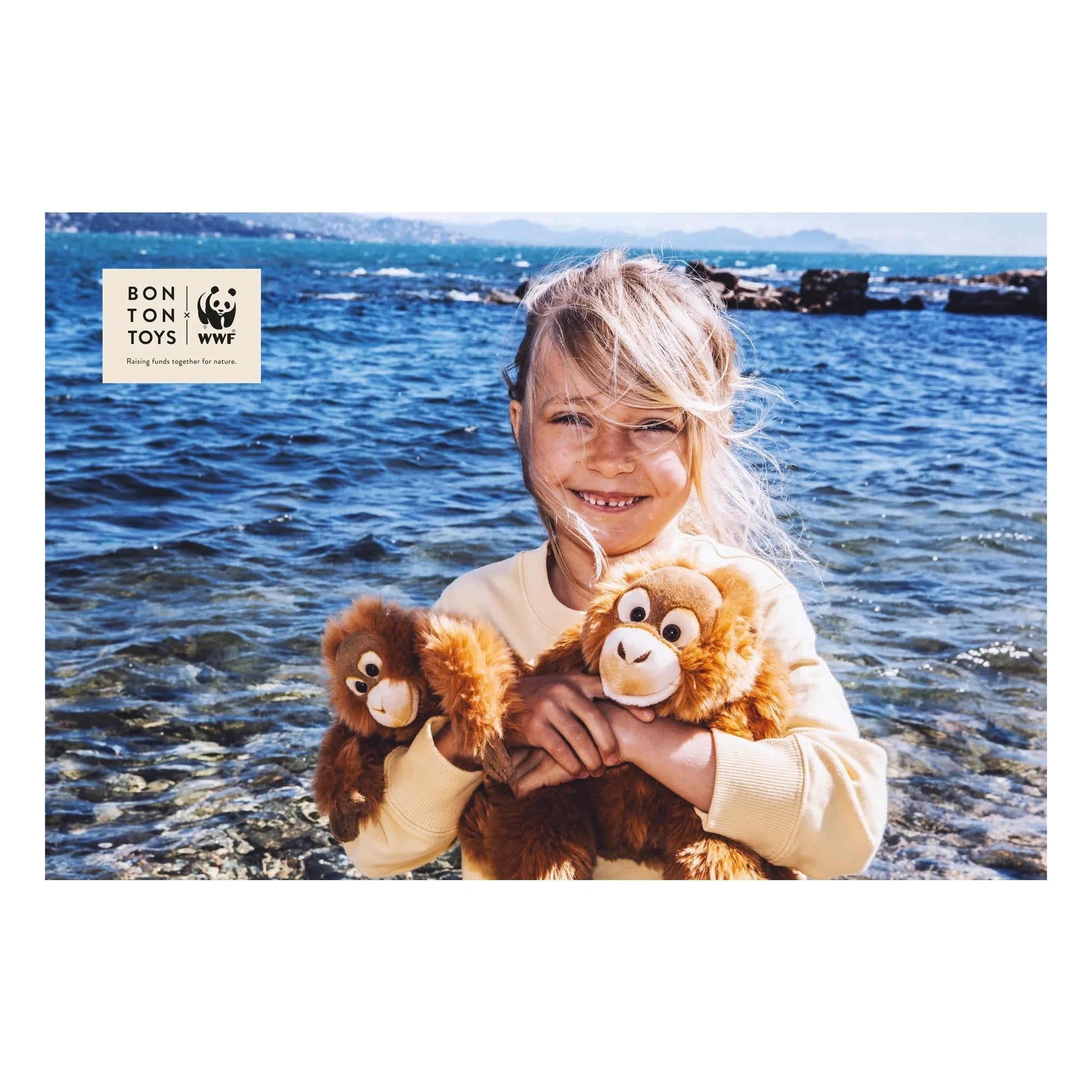 Bon Ton Toys - WWF - Peluche Chimpancé | Marrón