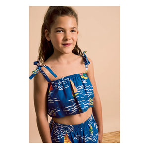 Maison Mangostan - Pantalones Sails | Azul marino