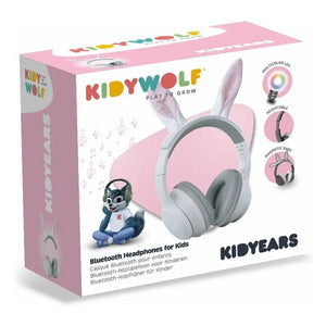 Kidywolf - Auriculares de conejo | Blanco
