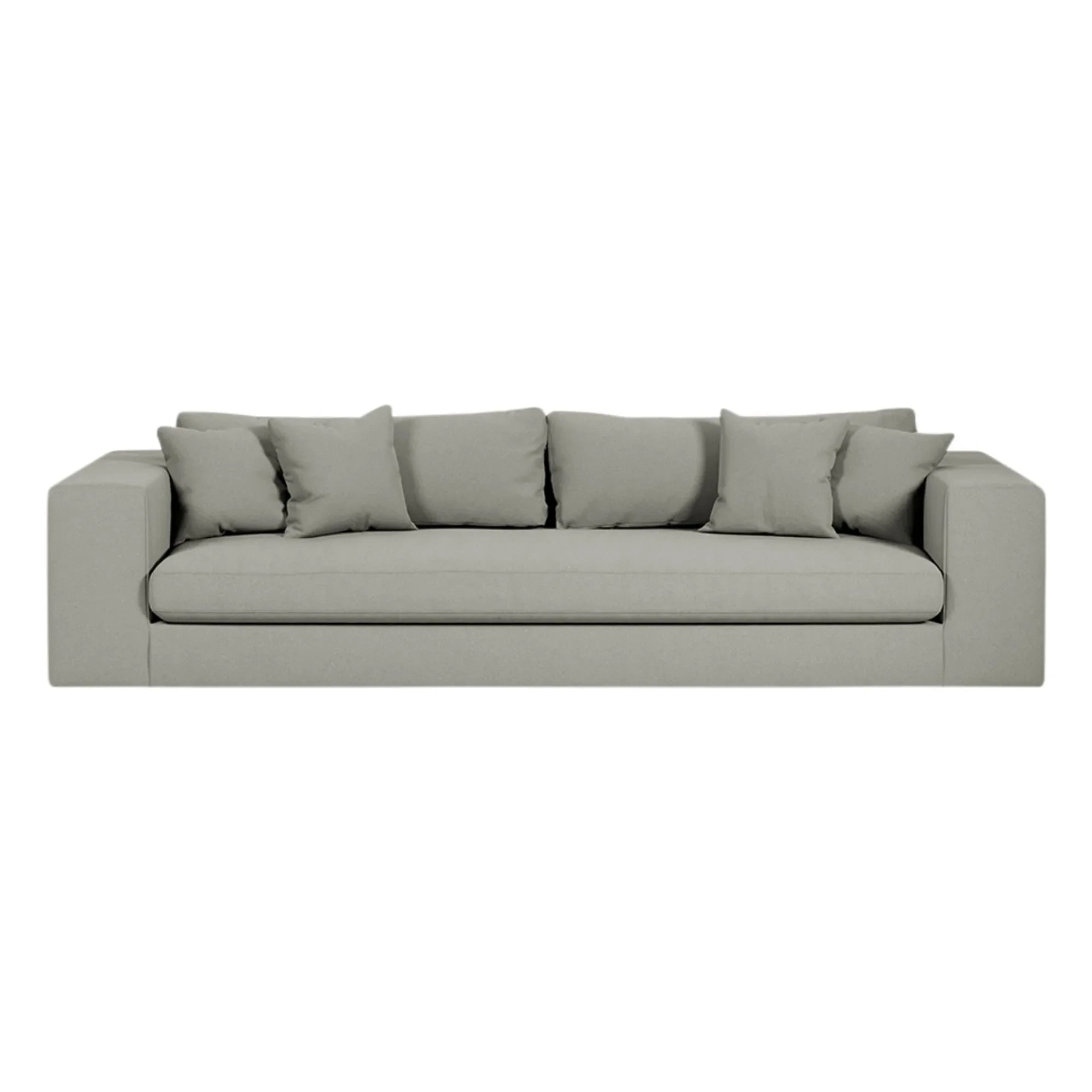 Sofá de 3 plazas Bellechasse Panac Edition de algodón y lino - 245 cm | Gris