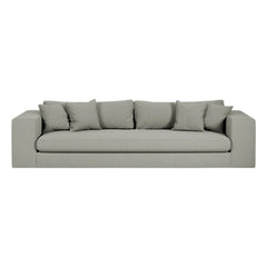 Sofá de 3 plazas Bellechasse Panac Edition de algodón y lino - 245 cm | Gris