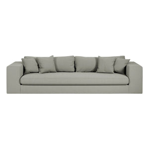 Sofá de 3 plazas Bellechasse Panac Edition de algodón y lino - 245 cm | Gris