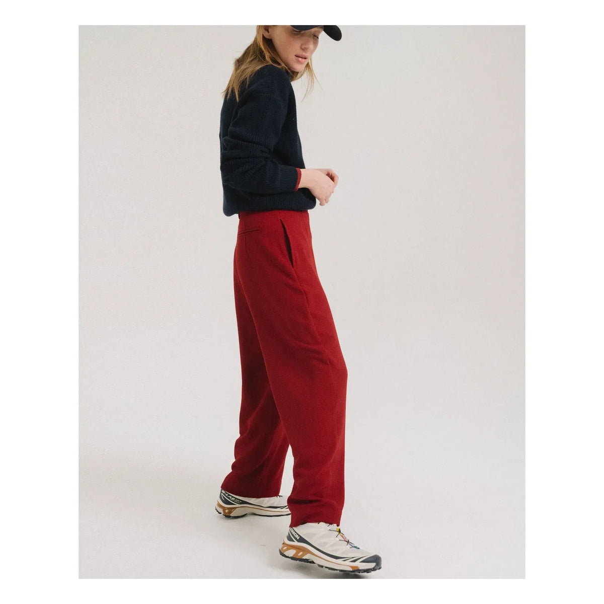 Tinsels - Pantalón Brando de pernera recta | Rojo cereza