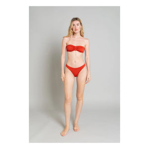 Smallable Woman - Parte superior de bikini Brooke Mayo | Rojo teja