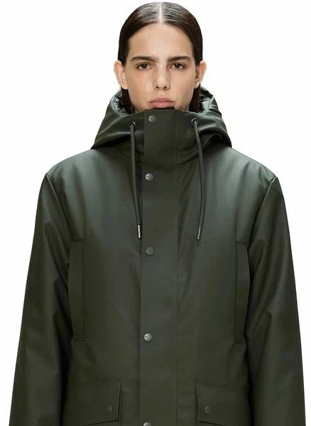 Rains - Parka Largo Nome W3T3 | Verde oscuro