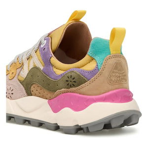 Flower Mountain - Yamano 3 Süet ve Naylon Sneaker | Hardal