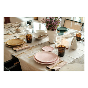 Maison Vessel - Blanca Tatoo Dantel Tabaklar - 2'li Set | Soluk Pembe