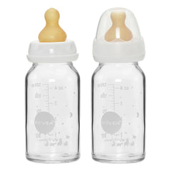 Hevea - Biberón de vidrio para bebé de 240 ml - Set de 2 unidades