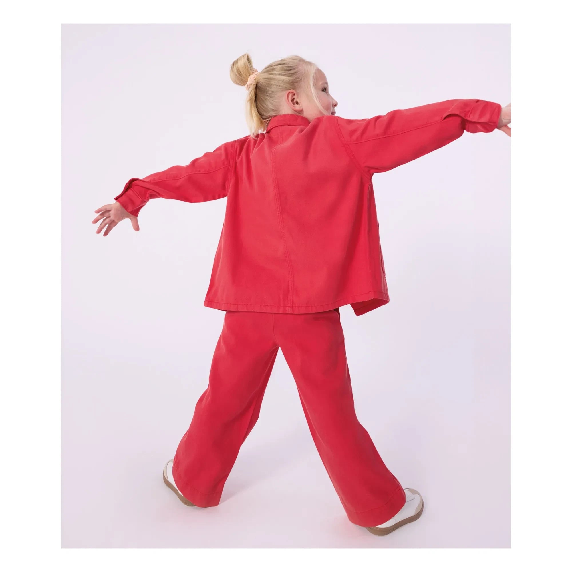 Petit Bateau - Chaqueta de trabajo de mezclilla | Bermellón