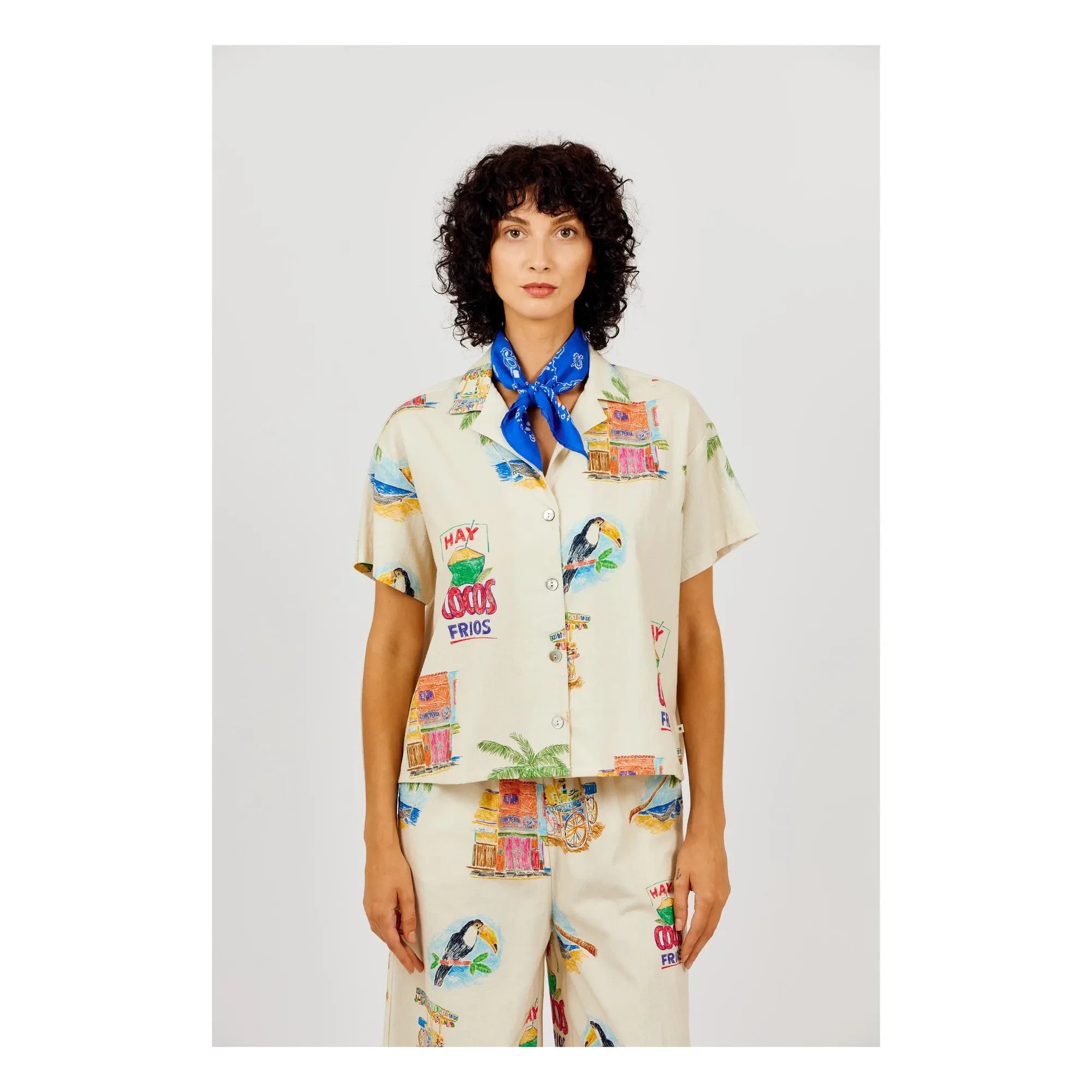 a.p - Camisa de algodón Cocos | Crudo