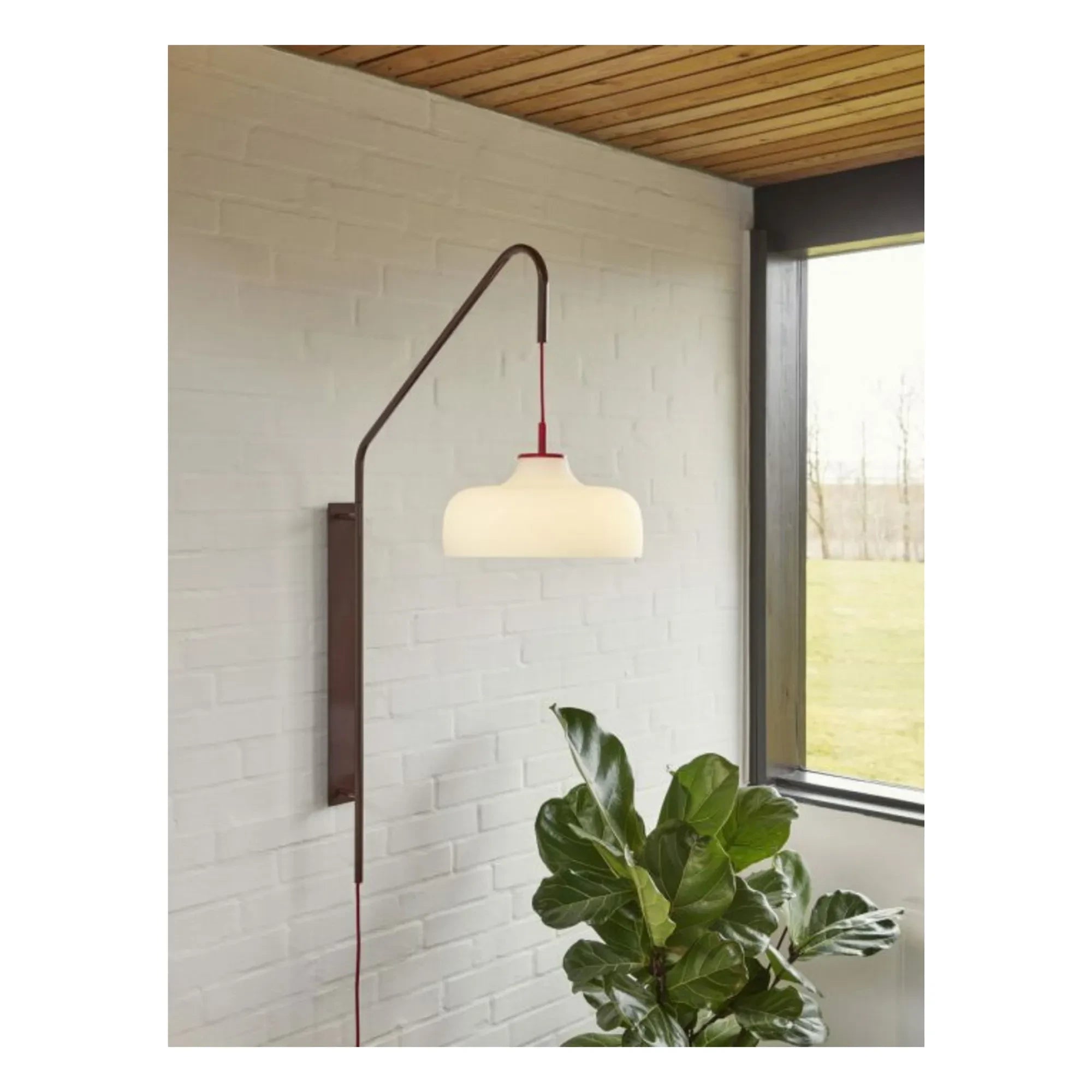 Hübsch - Aplique de pared rojo Current