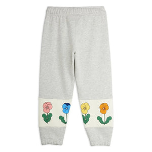 Mini Rodini - Organik Pamuk Çiçek Jogger | Heather Grey