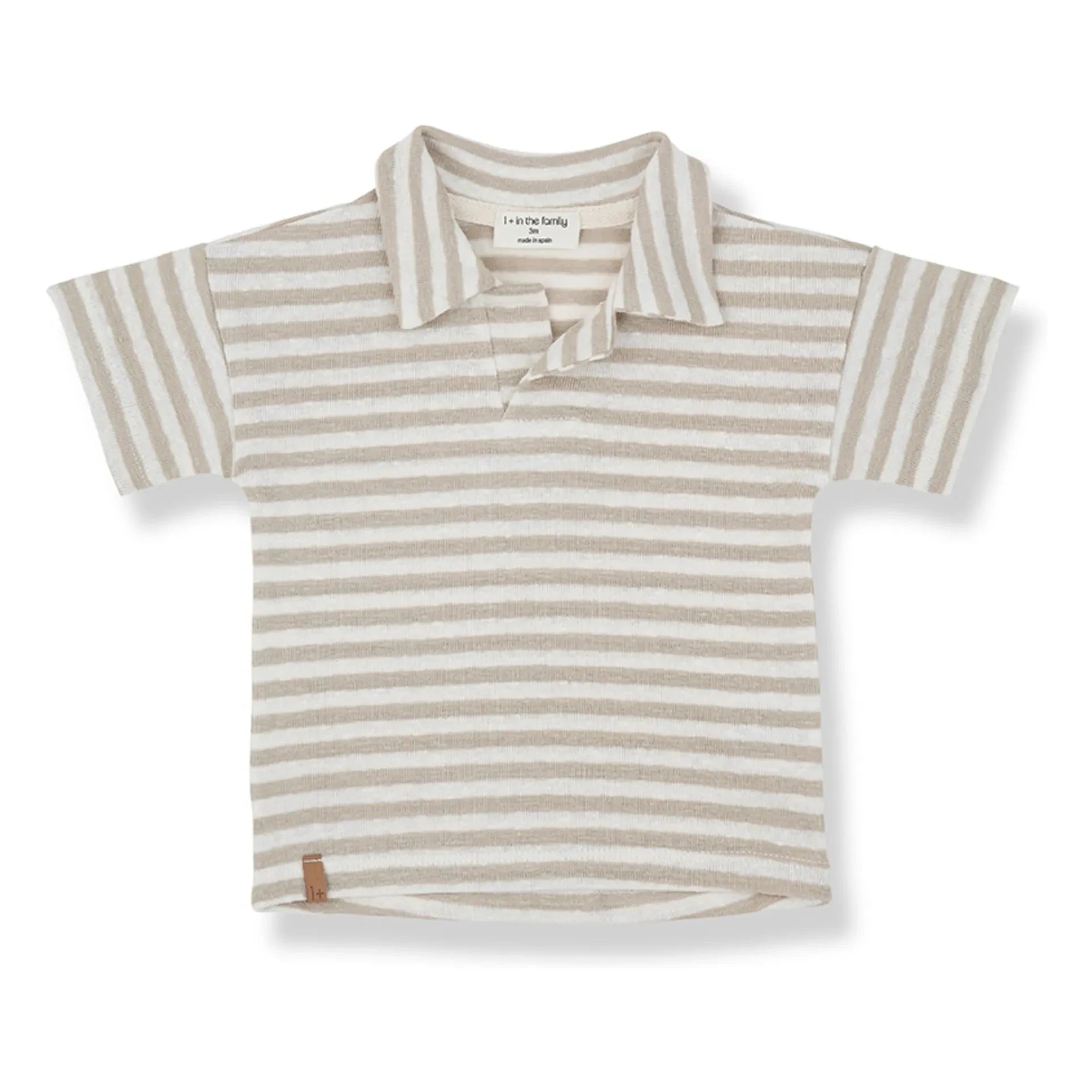 1+ in the family - Polo de lino a rayas Borrassa | Beige