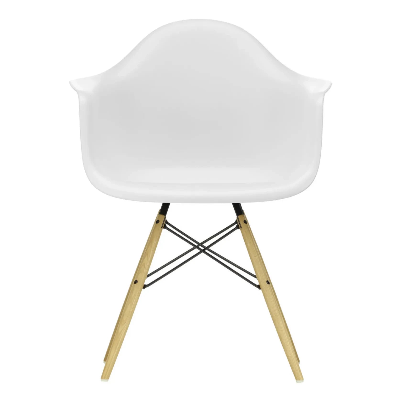 Vitra - Silla DAW - base de arce - Charles y Ray Eames | Blanco