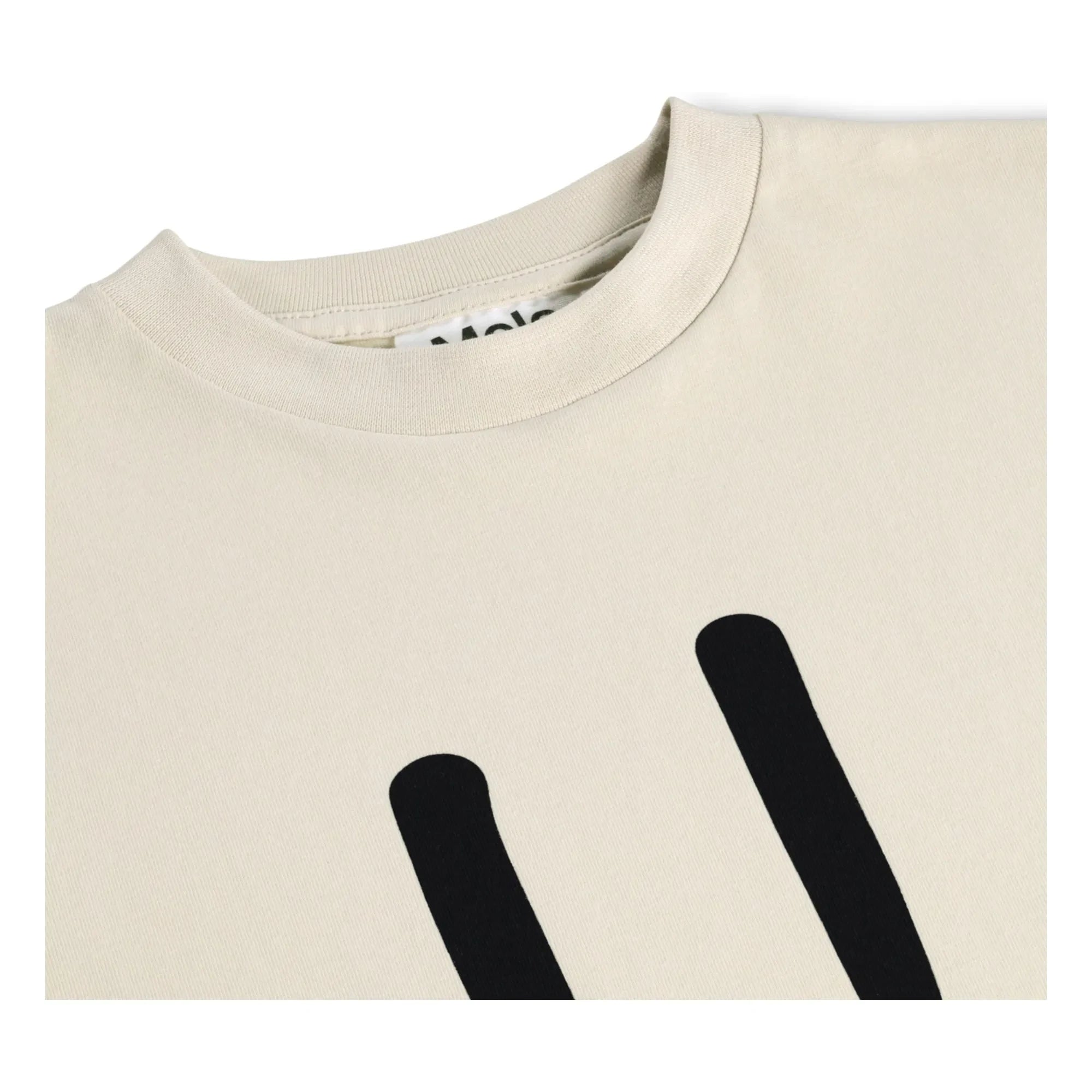 Molo - Camiseta de algodón orgánico Roxo Smile | Beige
