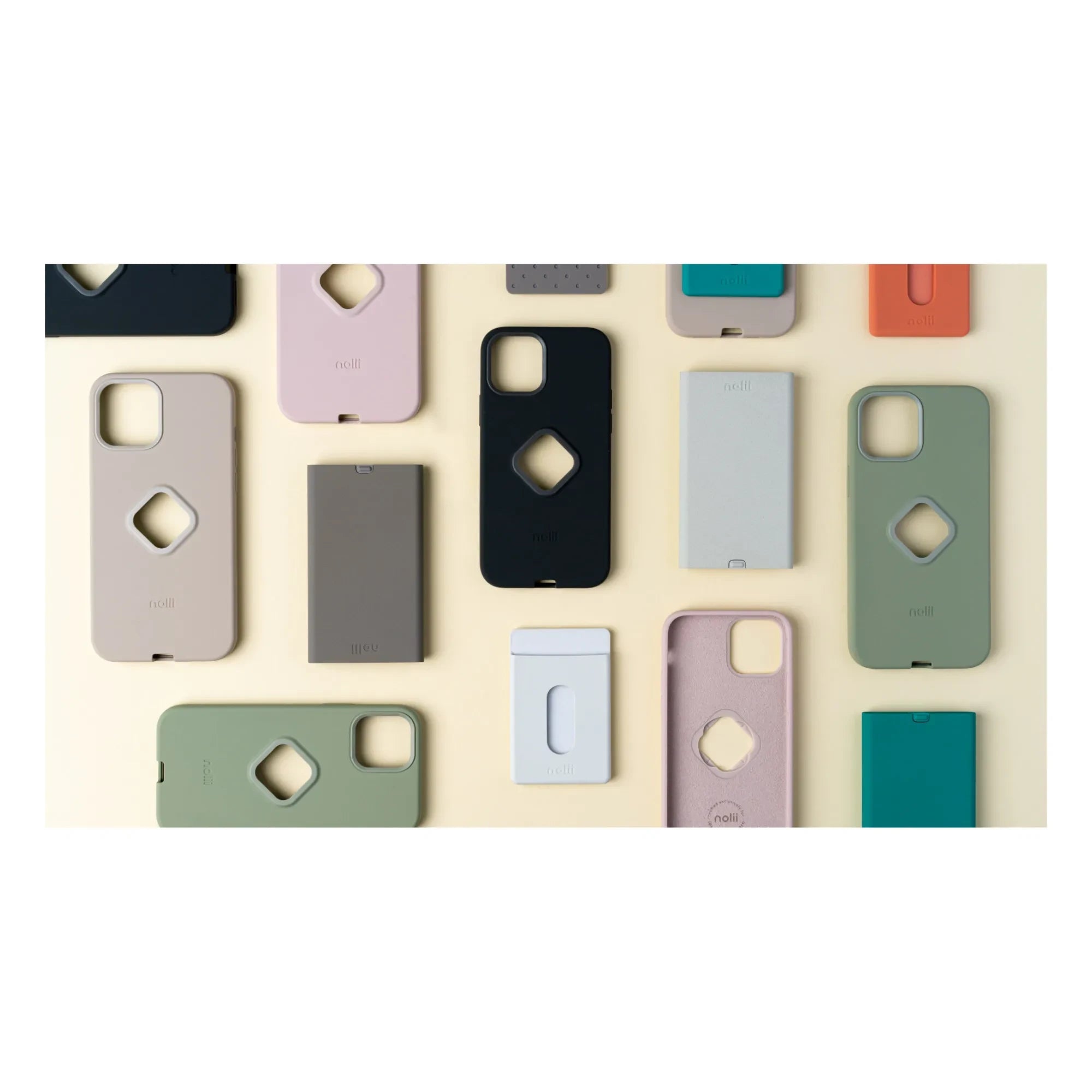 Nolii - Çift iPhone Kılıfı | Açık gri